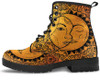 Gold Sun and Moon Handcrafted Boots
