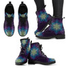 Purple Gold Mandala Handcrafted Boots