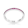 Teresa 0.5ct Garnet CZ Stainless Steel Eternity Band