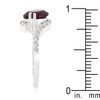 Red Swirling Engagement Ring