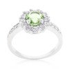 Bella Birthstone Engagement Ring in Green