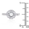 Bella Birthstone Engagement Ring in Clear