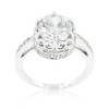Royal Crest Filigree Cubic Zirconia Ring