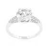 Contemporary Engagement Ring with Large Center Stone