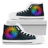 Rainbow Yin Yang Mandala Handcrafted High Tops