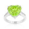 Apple Green Heart Ring