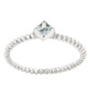 Twisted Petite Blue Topaz Solitaire Ring Twisted Petite Blue Topaz Solitaire Ring
