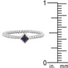 Twisted Petite Amethyst Solitaire Ring Twisted Petite Amethyst Solitaire Ring