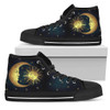 Sun Moon with Stars Handcrafted High Tops