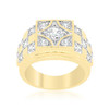 Checkerboard Cubic Zirconia Ring
