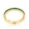 Stylish Stackables Eternity Green Crystal Ring