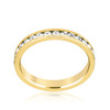 Stylish Stackables Clear Crystal Gold Ring