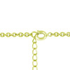 Golden Graduated Cubic Zirconia Circle Pendant