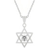 Star of David Solitaire Pendant
