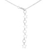 .12 Ct Rhodium Heart and Arrow Pendant with CZ