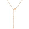 Rose Gold Finish Initial R Pendant