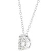 Cubic Zirconia Heart Silhouette Pendant
