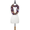 Purple Aria Floral Infinity Scarf