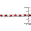 Ruby Red Cubic Zirconia Tennis Bracelet