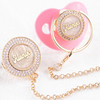 Luxury Baby Name Pacifier & Clip Set