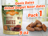 Dates: Oasis Dates | Pitted Deglet Snack | Pitted Deglet Noor dates | Organic Pitted Dates | Grown in California | Best breakfast in Ramadan | Delicious & sweet | (255 g) |9oz