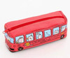 Large Capacity School Bus Pencil Case Canvas Pencil Bag
