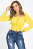 Off Shoulder Ruffle Crop Top