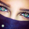 Starry sky Green gypsophila/Blue black starry (12 months) contact lenses