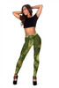ABSTRACT CAMO HIDDEN SKULLS LEGGINGS