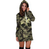 CAMO SKULL HOODIED DRESS