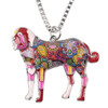 SAINT BERNARD ENAMEL NECKLACE
