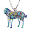 SAINT BERNARD ENAMEL NECKLACE
