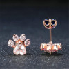 ADORABLE PINK PAW PRINT EARRINGS