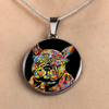 FRENCH BULLDOG LUXURY NECKLACE WITH CIRCLE CHARM