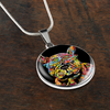 FRENCH BULLDOG LUXURY NECKLACE WITH CIRCLE CHARM