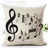 MUSICAL NOTES SERIES THROW PILLOW COVERS