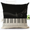 MUSICAL NOTES SERIES THROW PILLOW COVERS