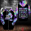 Purple Video games ruined my life good thing I have two extra lives Blue Purple Hoodie 3D custom LKT