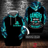 Gamer never quit we simple restart Hoodie 3D custom LKT