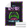 Xbox I'm a gamer fleece blanket TTM
