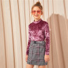Pink  Velvet Top Pink  Velvet Top