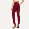 Elastic Mid Waist Skinny