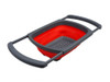 Kitchen Collapsible Silicone Colander Strainer Expands to 24 Over the Sink Basket Cooking Water Drainage