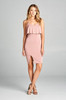 Women's Sleeveless Ruffle Bodycon Dress