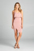Women's Sleeveless Ruffle Bodycon Dress