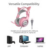 Kawaii Noise Cancelling Pink Cat Ears Headphones Kawaii Noise Cancelling Pink Cat Ears Headphones