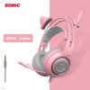 Kawaii Noise Cancelling Pink Cat Ears Headphones Kawaii Noise Cancelling Pink Cat Ears Headphones