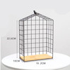 Nordic simple modern iron mesh rack kitchen bathroom partition storage
