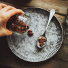 Hammered Iron Craft Serving Tray & Plate