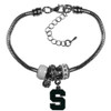 Michigan Spartans Euro Bead Bracelet